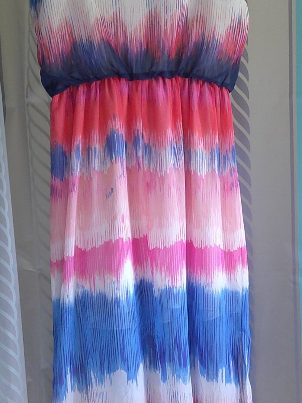 NWT BISOU BISOU Michele Bohbot Maxi DRESS Lined Side Slits Woman Sz 8